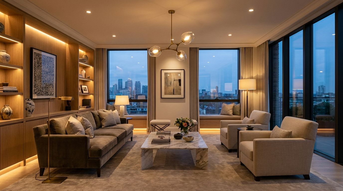 A M Electrical electrician fitting modern lighting